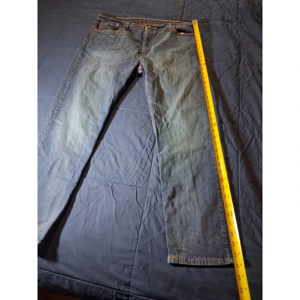 Levis 502 Taper Mens Blue‎ Denim Jeans 40x32 Medium Wash Regular Fit 5163